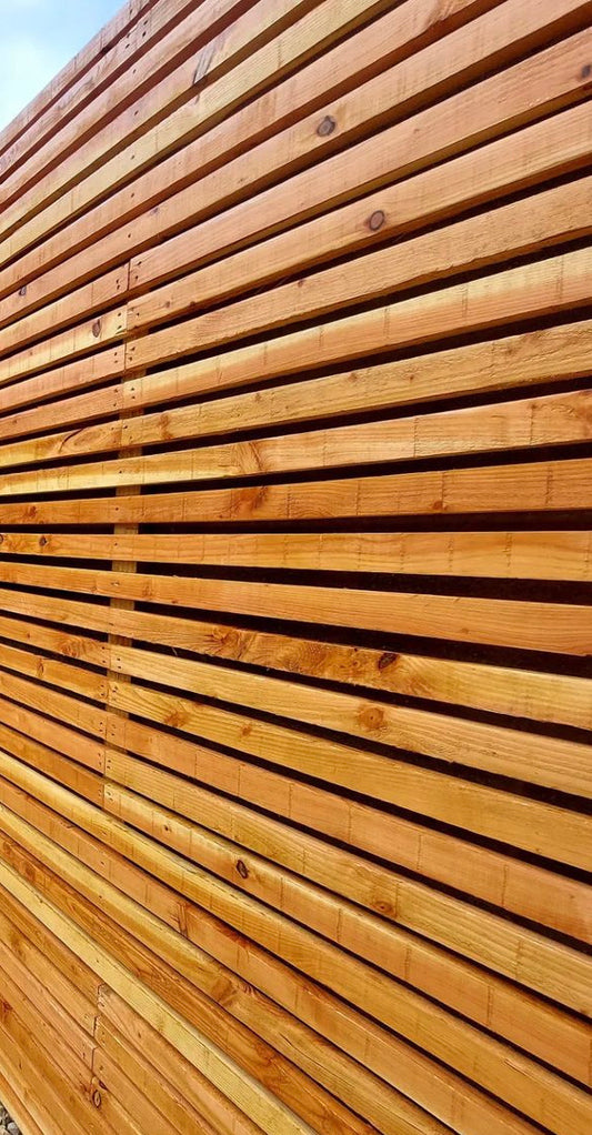 Douglas Fir panelling with U.V proof marine varnish finish